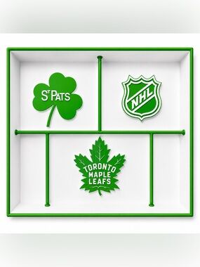 Toronto Maple Leafs St Pats NHL Pocket Dump Tray - For Keys, Wallet, Money, Etc